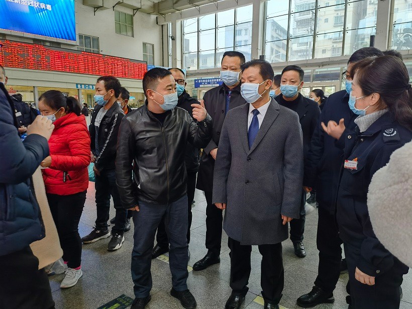 市委书记王建忠率队调研都匀客运总站春运期间安全生产和疫情防控工作